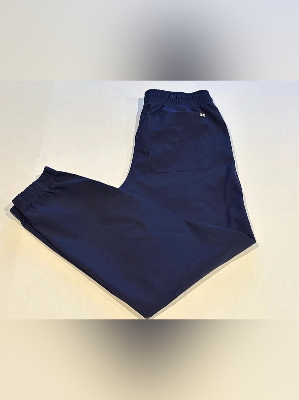 Under Armour UA Icon Woven Jogger Pants Loose Mens Medium Navy 6000663-410